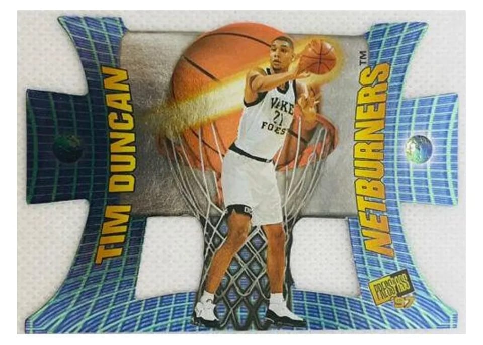 1997 Press Pass Net Burners Tim Duncan #36 card