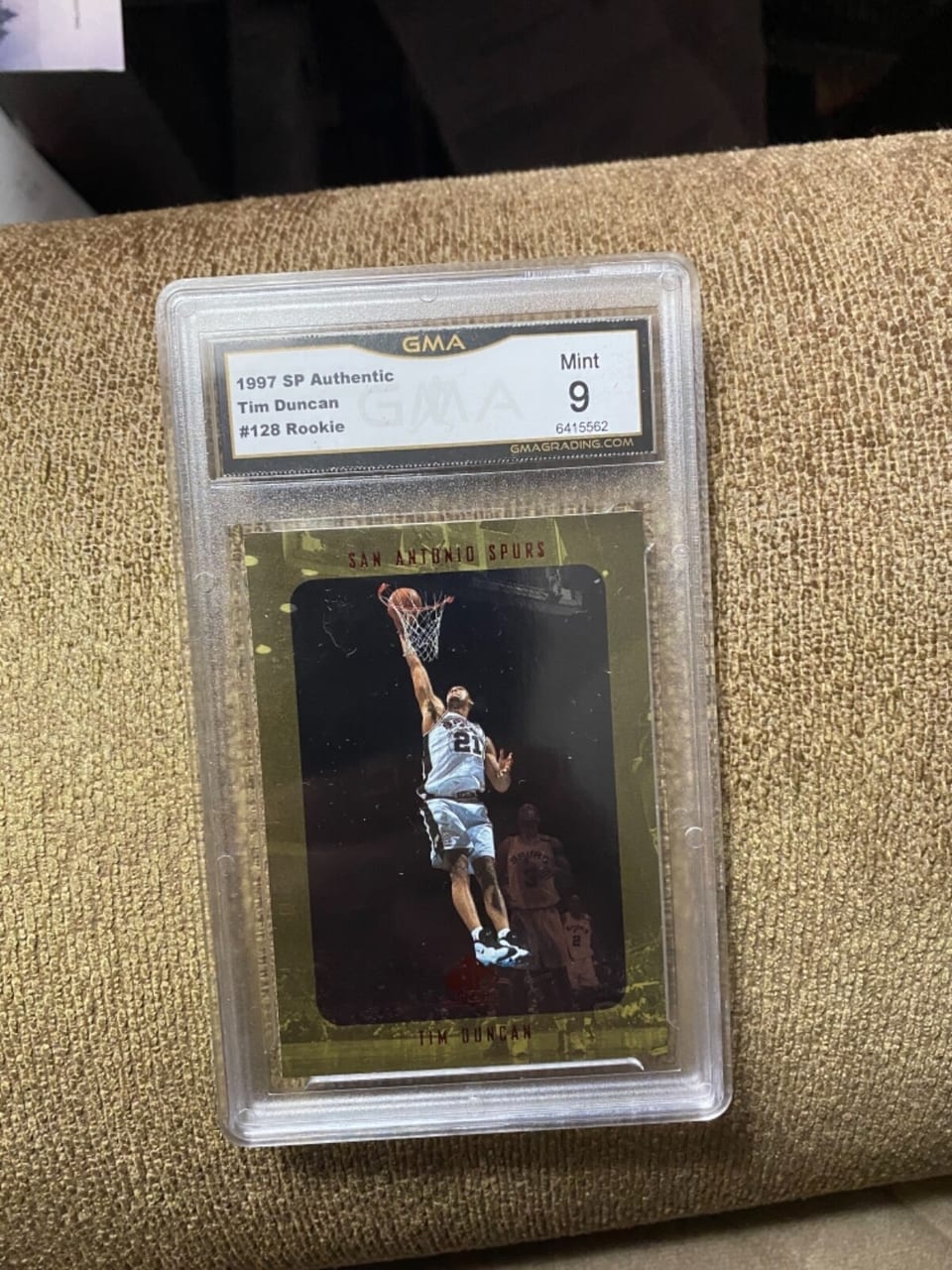 1997 SP Authentic Tim Duncan #128 card