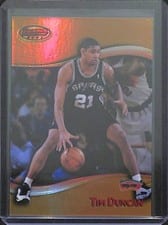 1998 Bowman's Best Tim Duncan Refractor #50 card