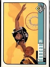 1998 UD Choice Tim Duncan #126 card