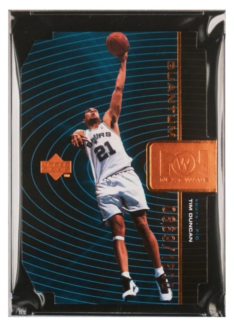 1998 Upper Deck Next Wave Tim Duncan Quantum Bronze #NW10 card