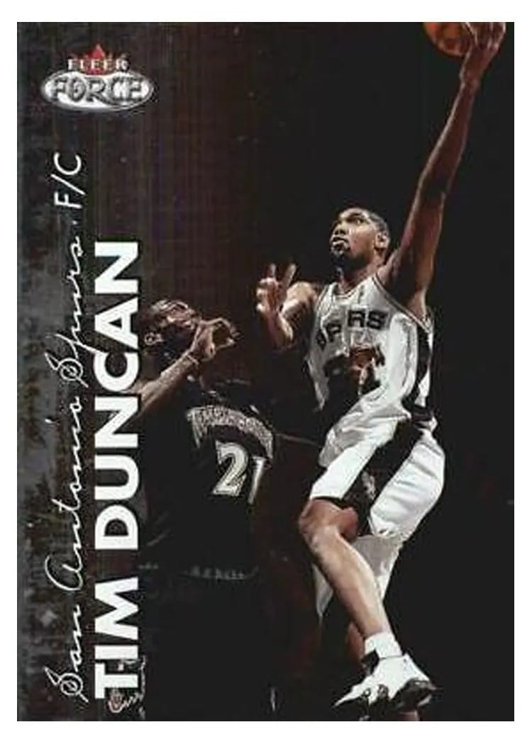 1999 Fleer Force Tim Duncan #4 card