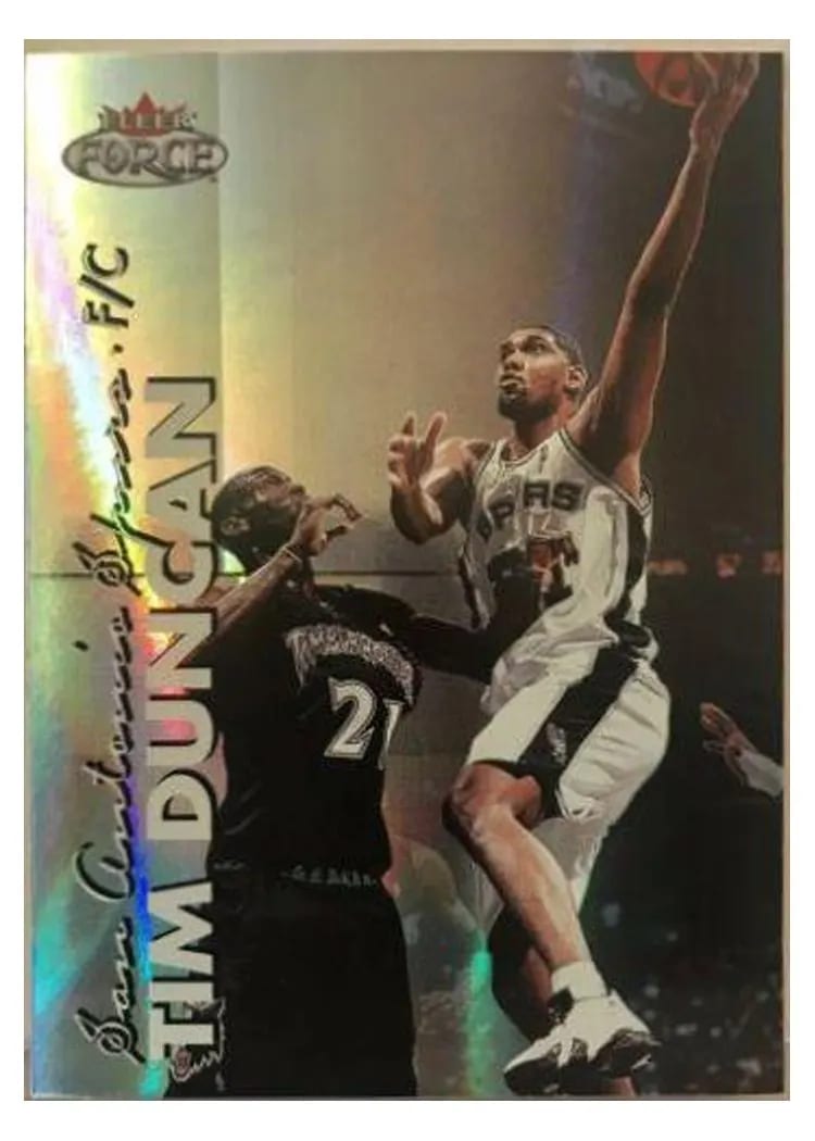 1999 Fleer Force Tim Duncan #4 card