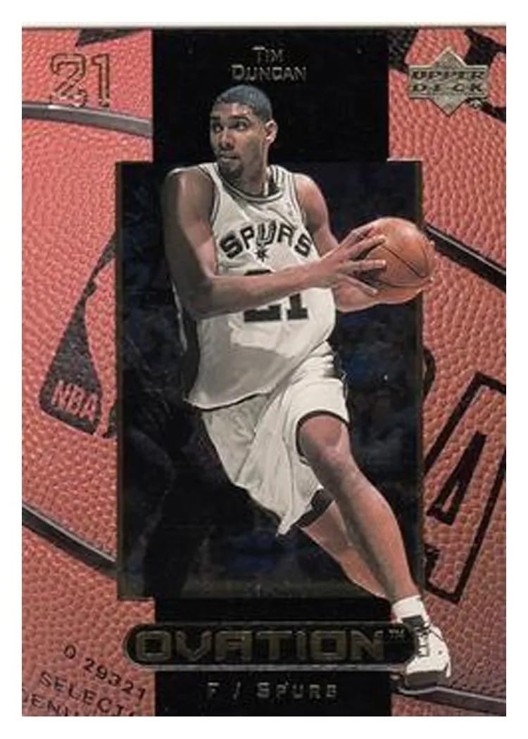 1999 Upper Deck Ovation Tim Duncan #48 card