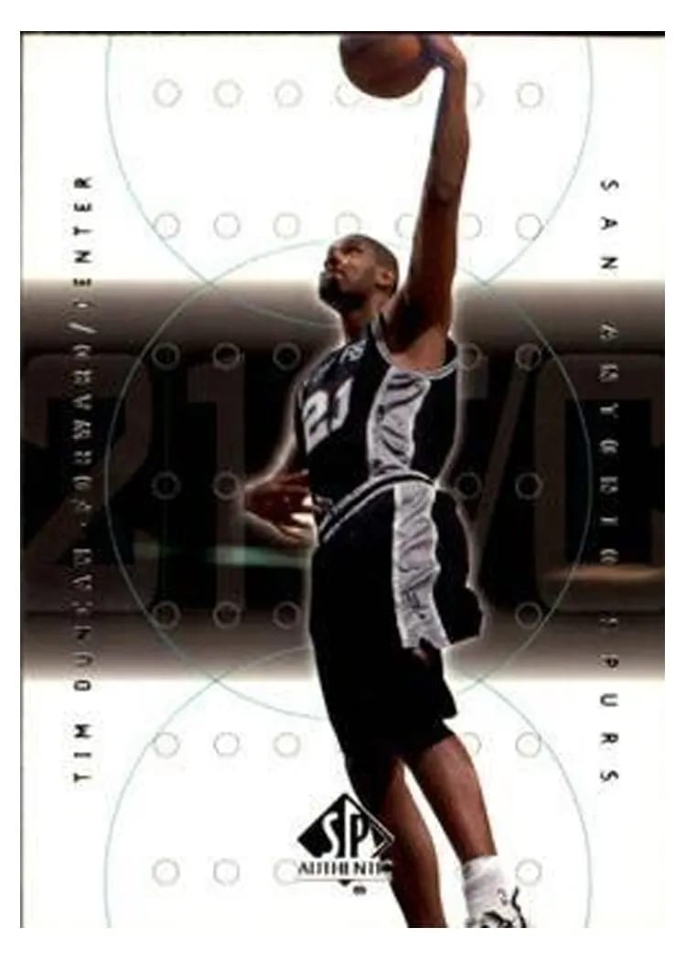 2000 SP Authentic Tim Duncan #73 card