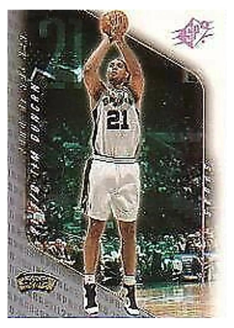 2000 Spx Tim Duncan #75 card