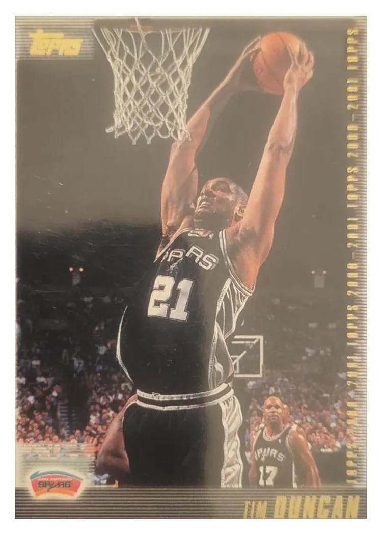 2000 Topps Tim Duncan card