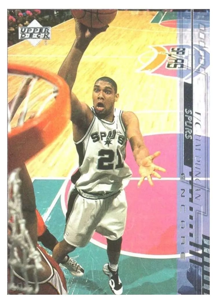 2000 Upper Deck Encore Tim Duncan #109 card
