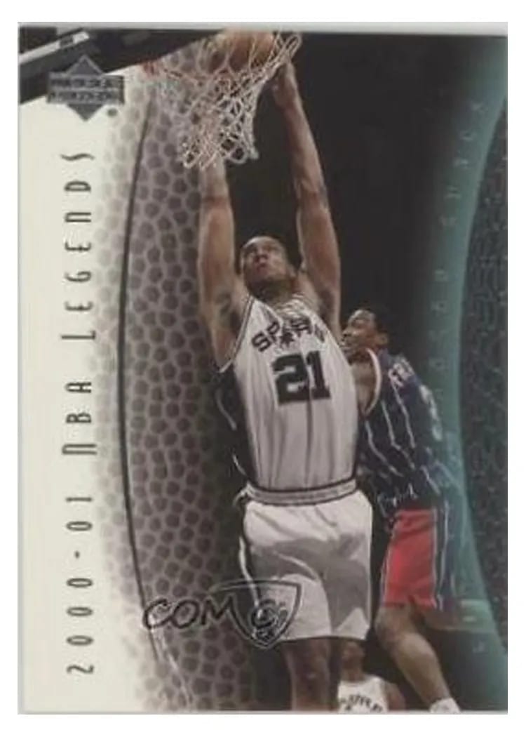 2000 Upper Deck Legends Tim Duncan #65 card
