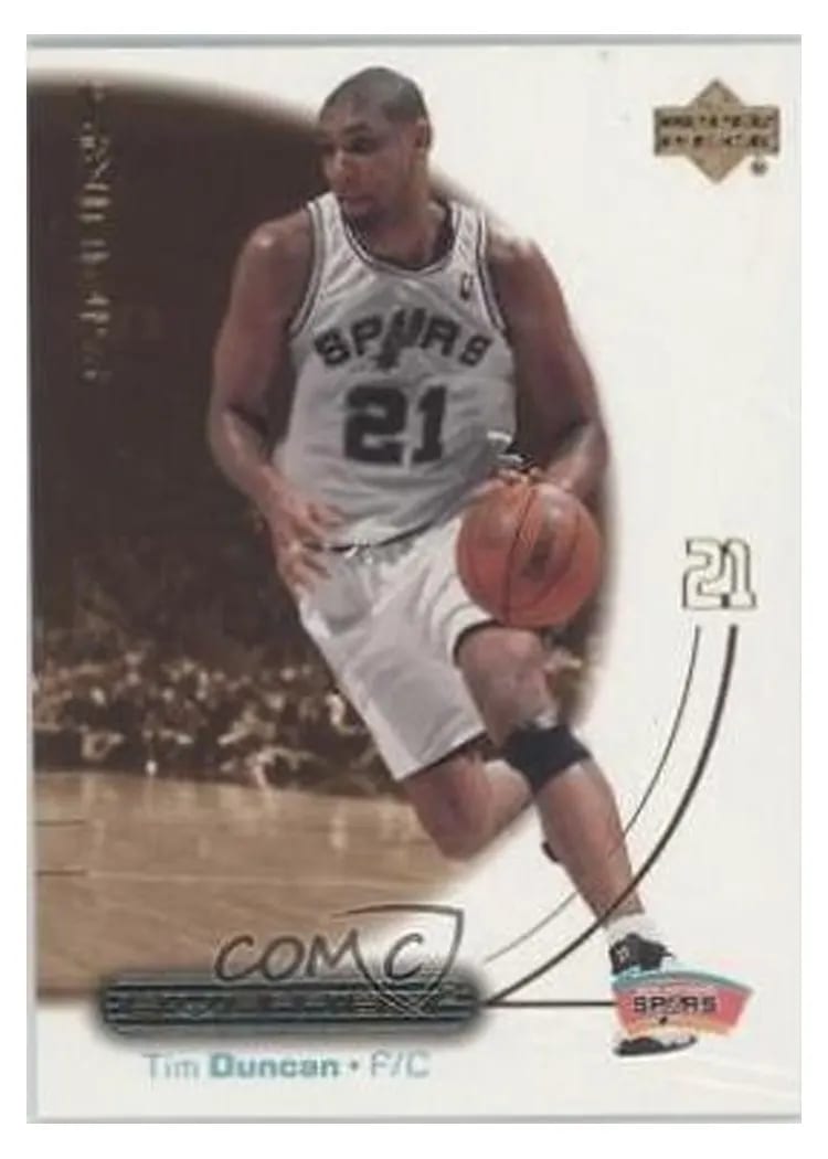 2000 Upper Deck Ovation Tim Duncan #48 card
