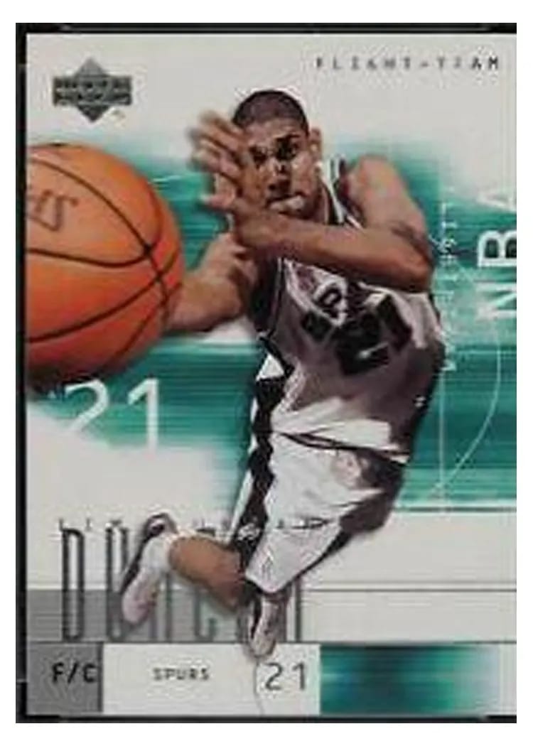 2001 Upper Deck Flight Team Tim Duncan #26 card