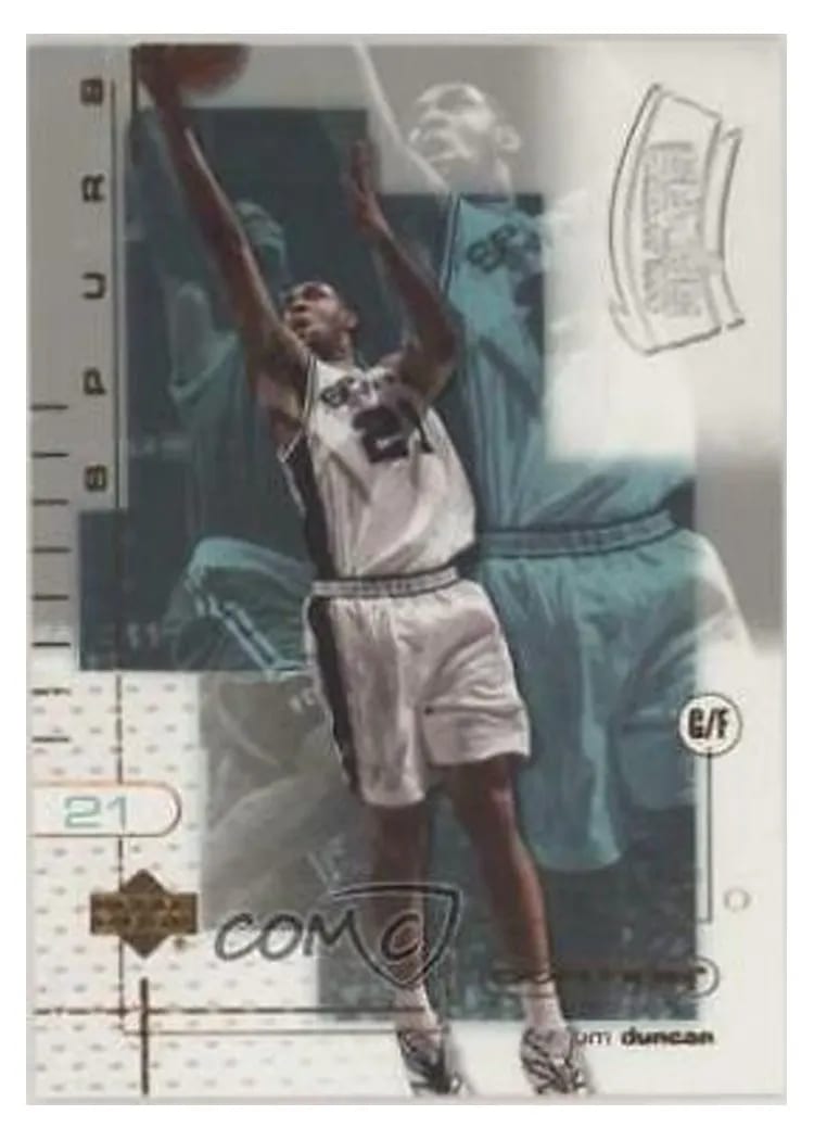 2001 Upper Deck Ovation Tim Duncan #76 card