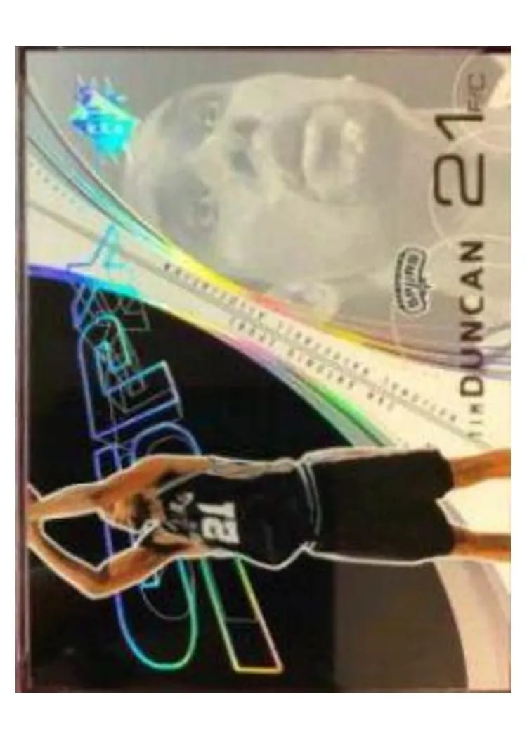 2002 Spx Tim Duncan #74 card