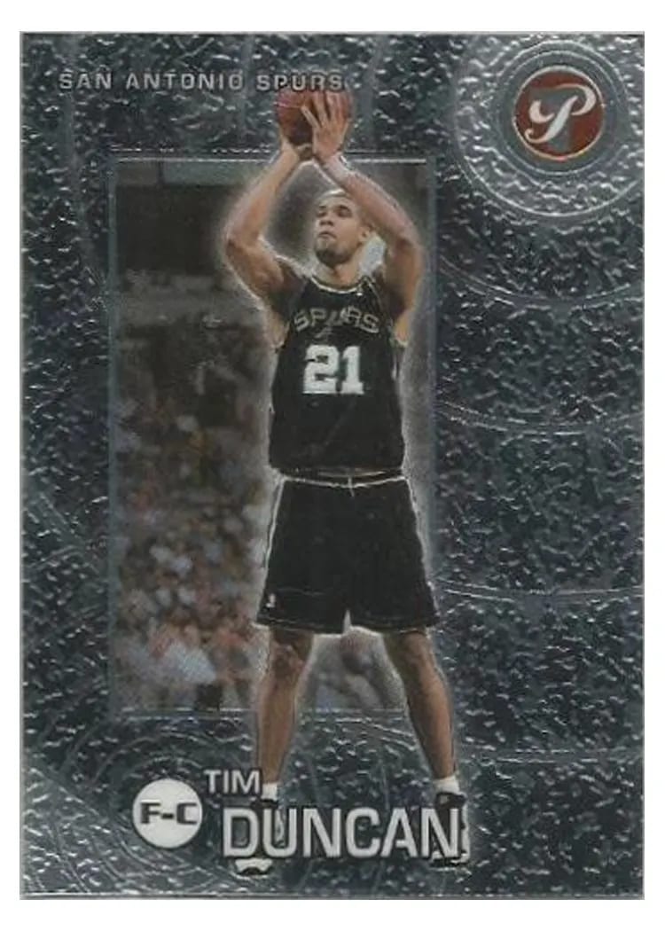 2002 Topps Pristine Tim Duncan #6 card