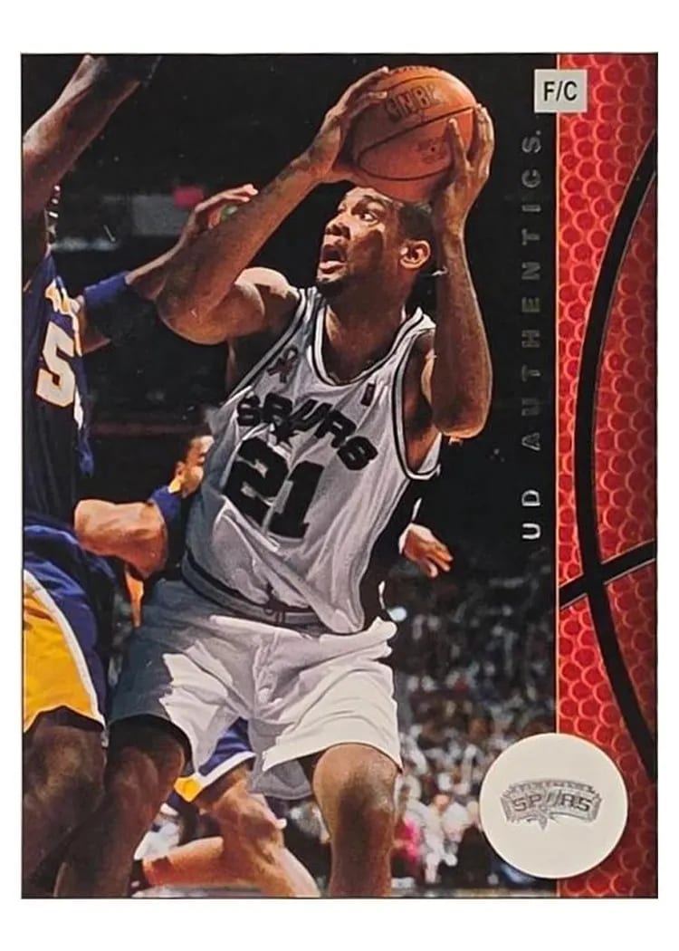 2002 Upper Deck Authentics Tim Duncan #74 card
