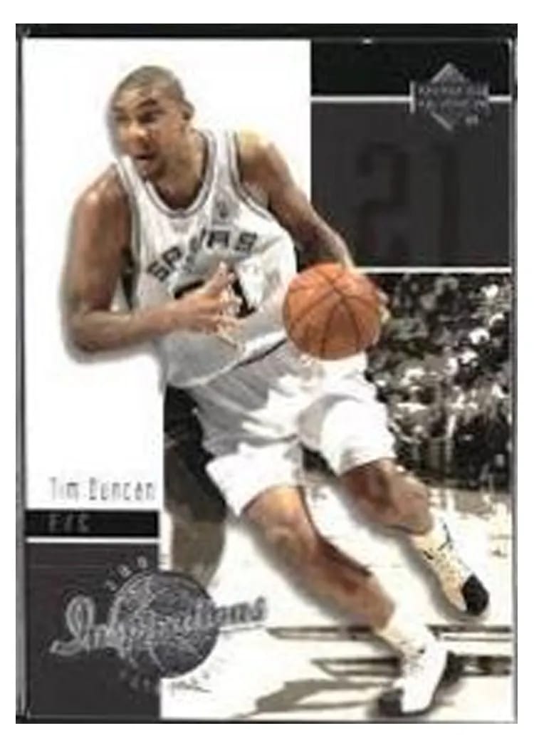 2002 Upper Deck Inspirations Tim Duncan #75 card
