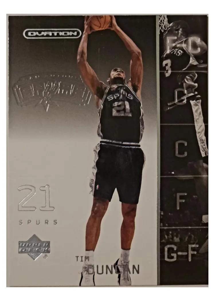 2002 Upper Deck Ovation Tim Duncan #75 card