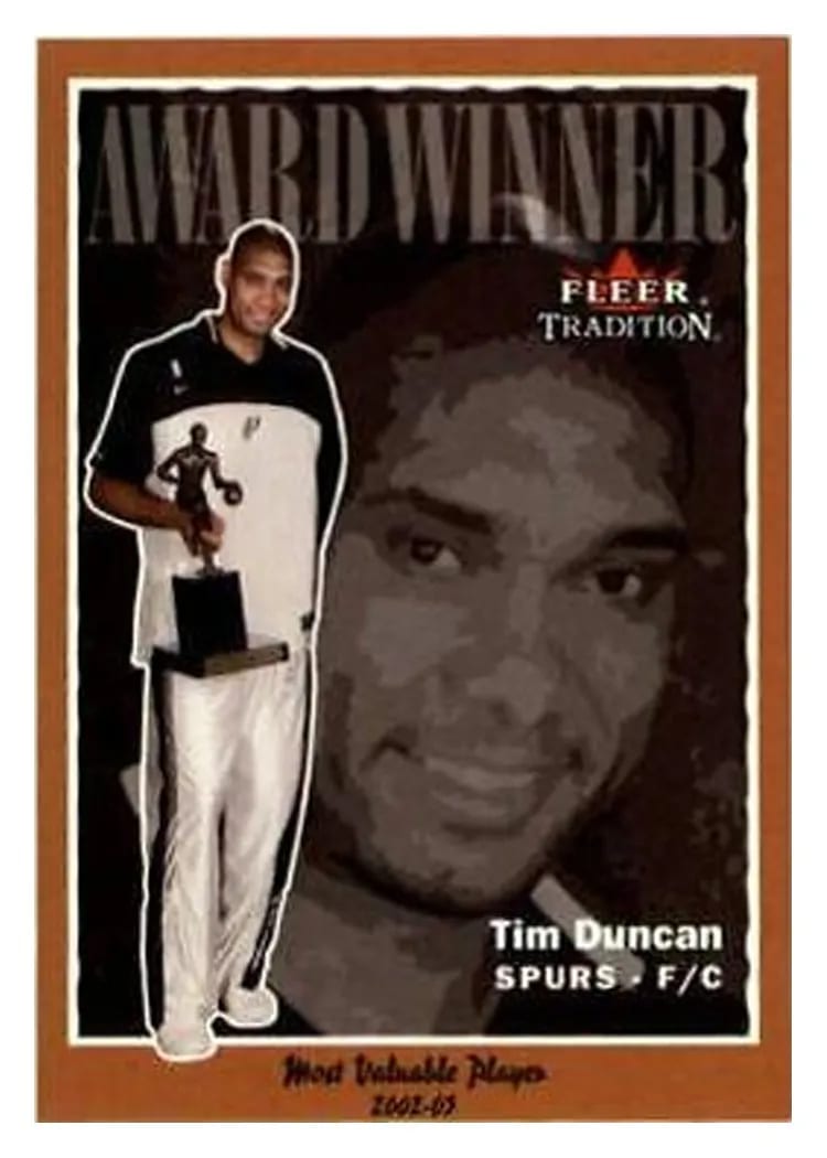 2003 Fleer Tim Duncan #221 card