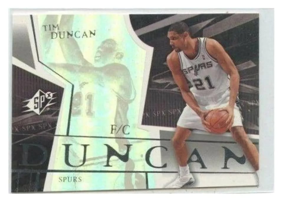 2003 Spx Tim Duncan #76 card