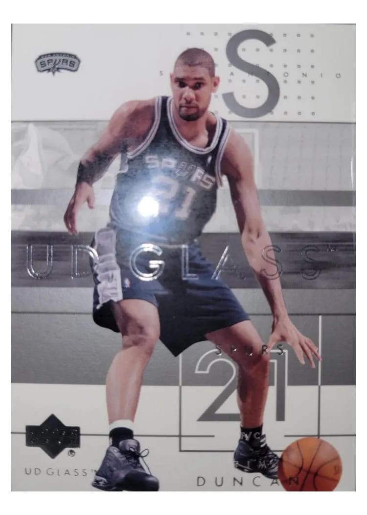 2003 Upper Deck Glass Tim Duncan #76 card