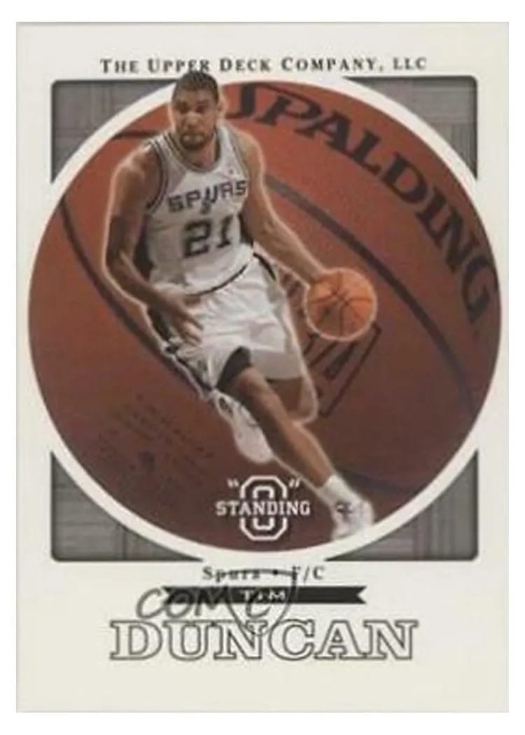 2003 Upper Deck Standing O Tim Duncan #70 card