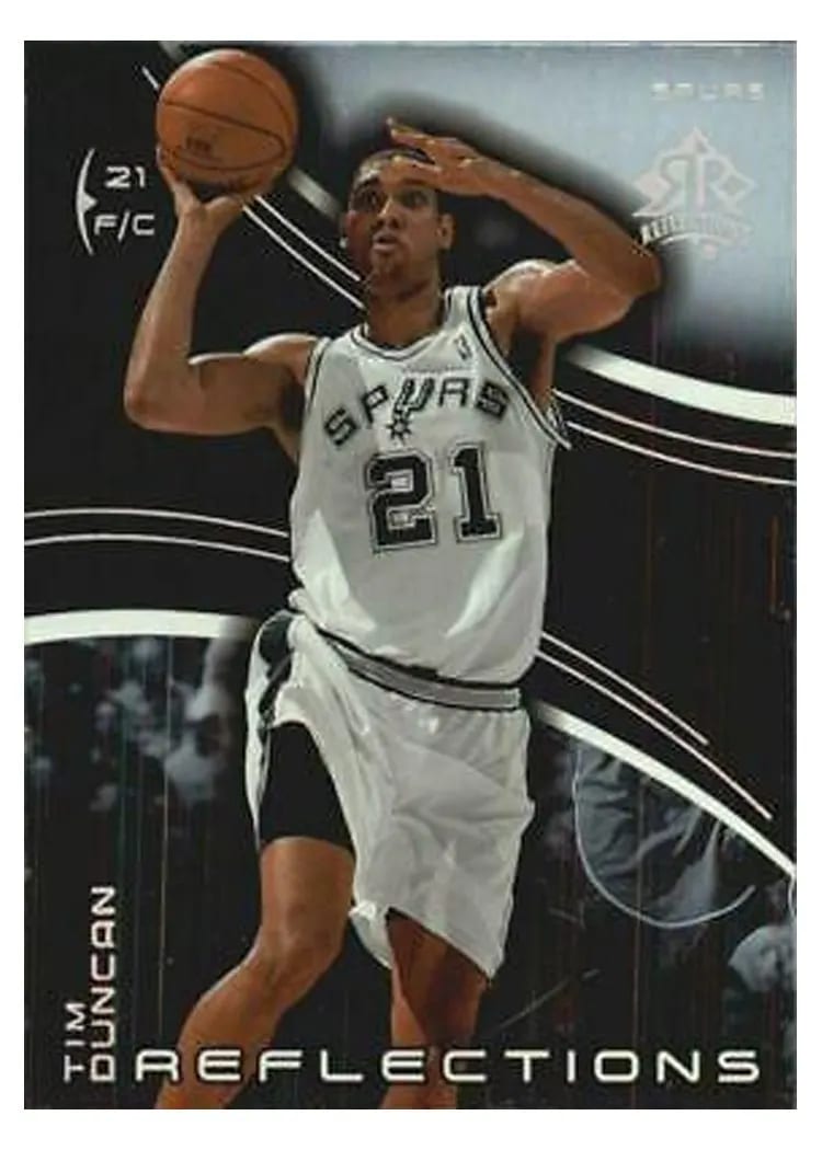 2003 Upper Deck Triple Dimensions Reflections Tim Duncan #75 card