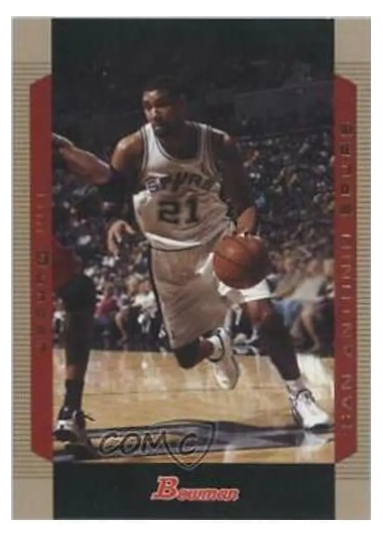 2004 Bowman Tim Duncan #12 card