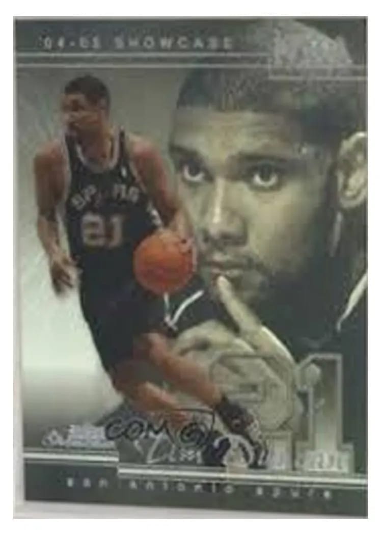 2004 Fleer Showcase Tim Duncan #21 card