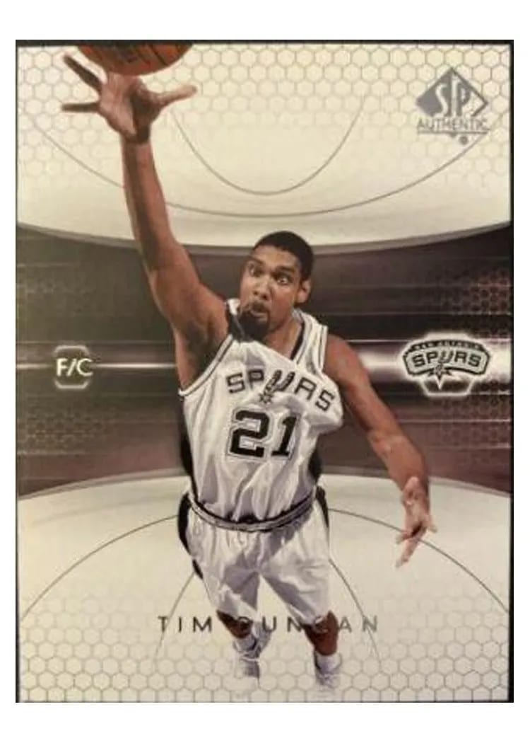 2004 SP Authentic Tim Duncan #77 card
