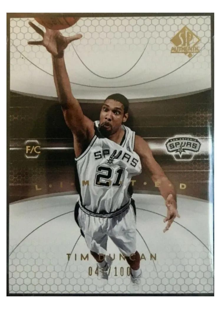 2004 SP Authentic Tim Duncan Limited #77 card