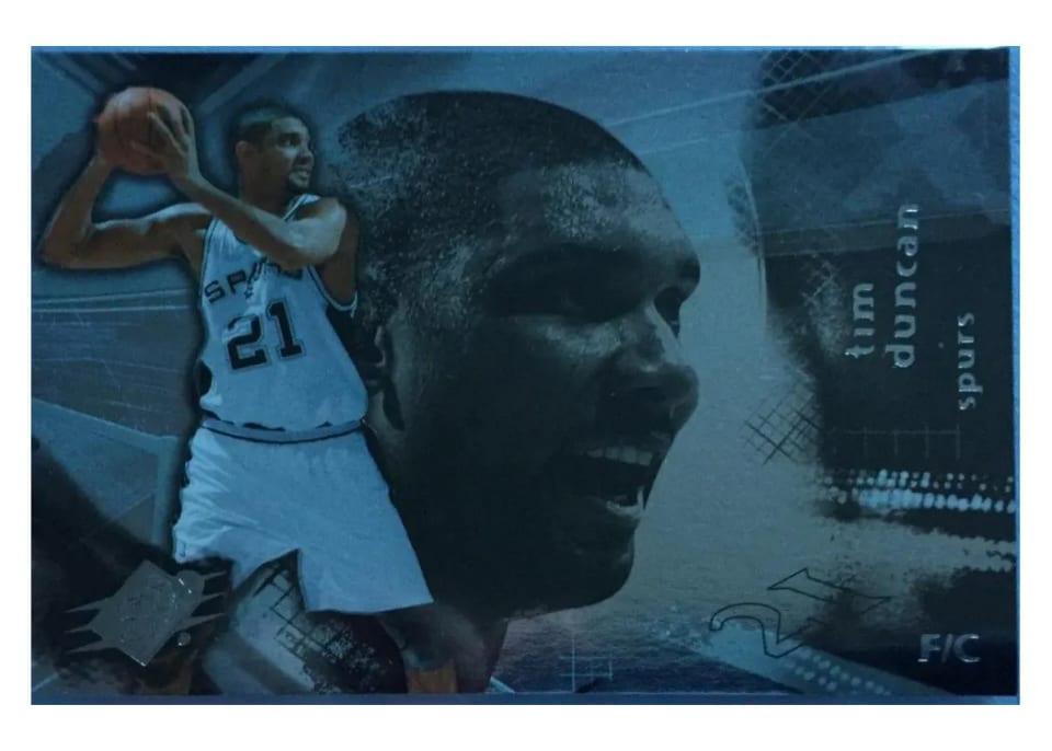 2004 Spx Tim Duncan #77 card