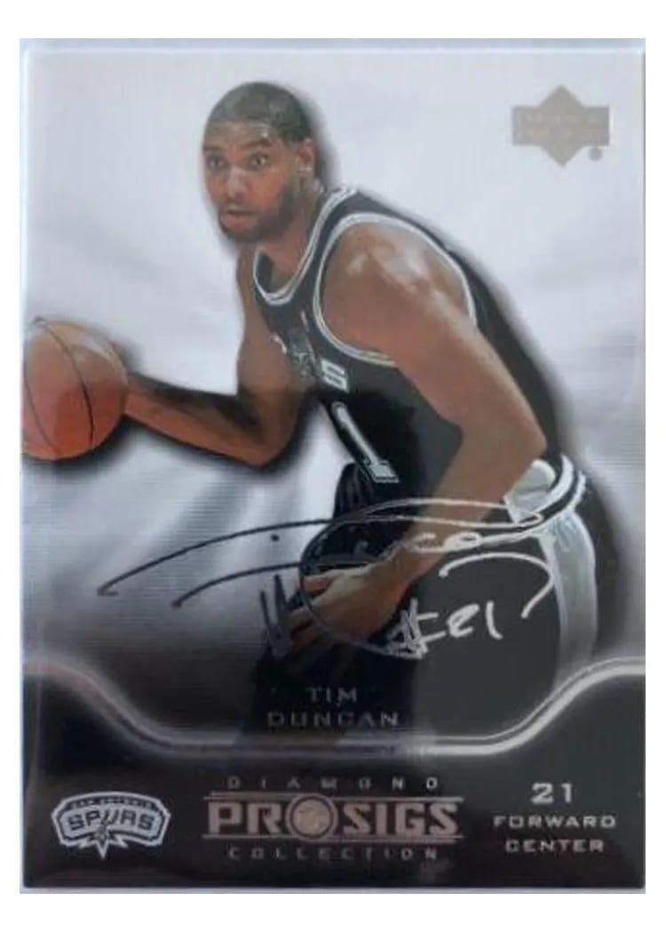 2004 Upper Deck Pro Sigs Tim Duncan #77 card