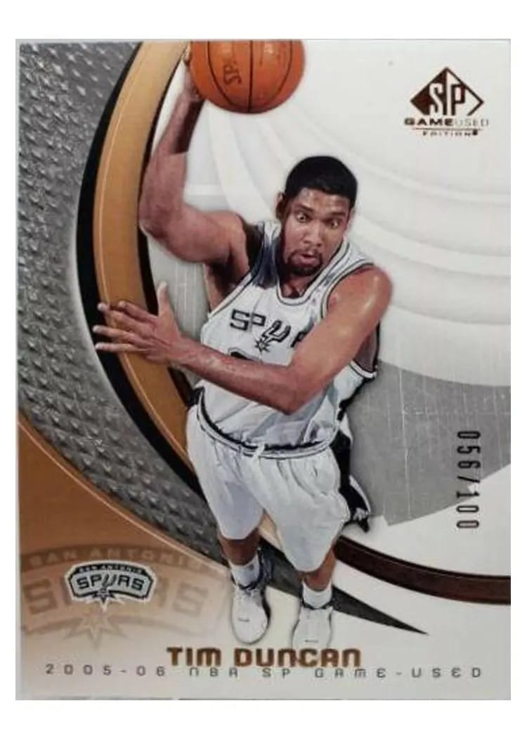 2005 SP Game Used Tim Duncan #87 card