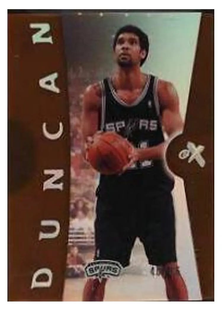 2006 Fleer E-X Tim Duncan #35 card