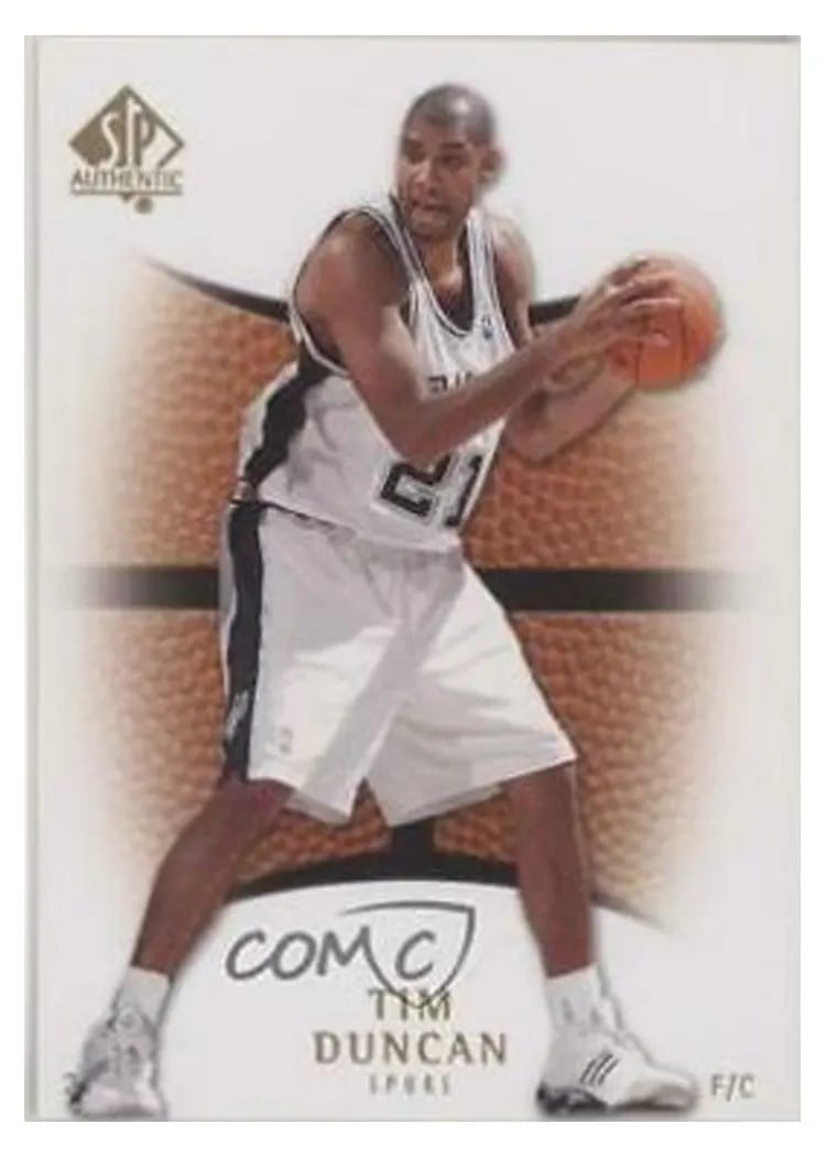 2007 SP Authentic Tim Duncan #92 card