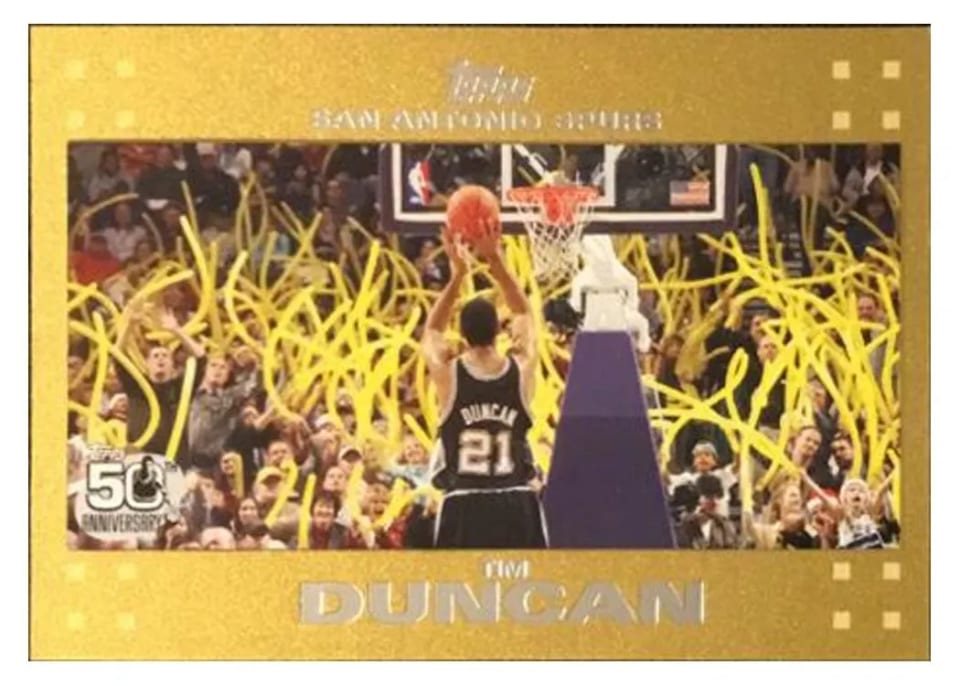 2008 SP Authentic Tim Duncan #21 card