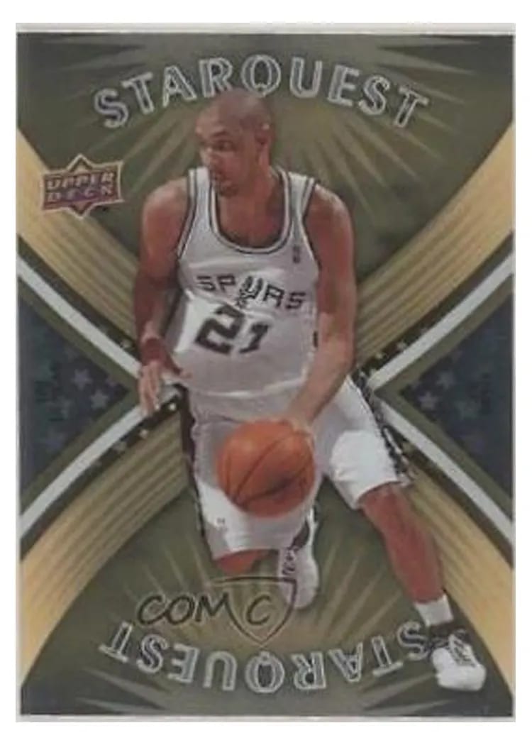 2008 Upper Deck Starquest Tim Duncan Gold #SQ-8 card