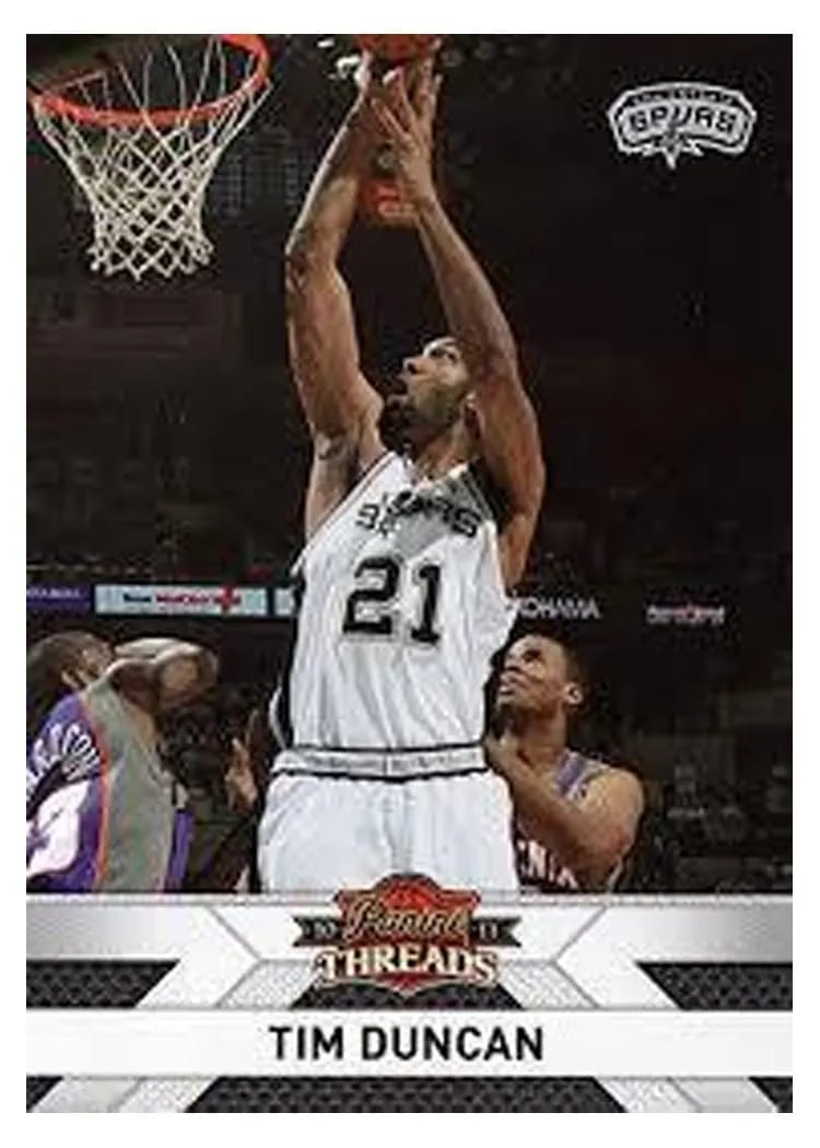 2010 Panini Threads Tim Duncan #75 card