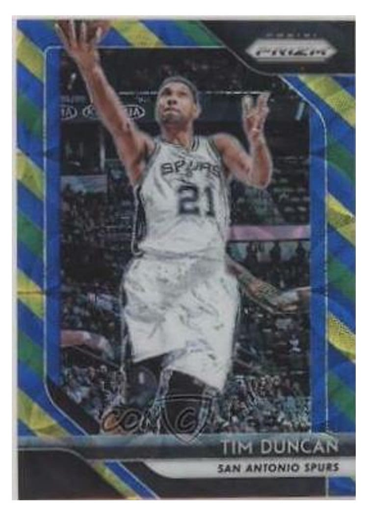 2018-19 Panini Prizm Base Set Tim Duncan #225 card