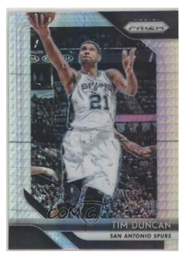 2018-19 Panini Prizm Base Set Tim Duncan #225 card