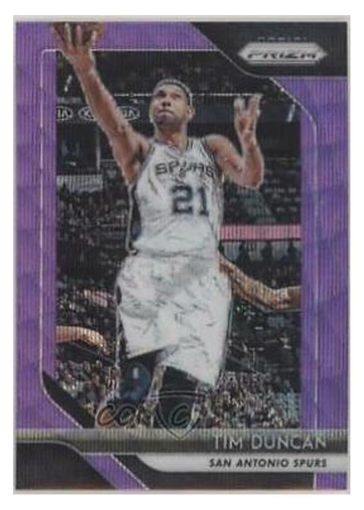 2018-19 Panini Prizm Base Set Tim Duncan #225 card