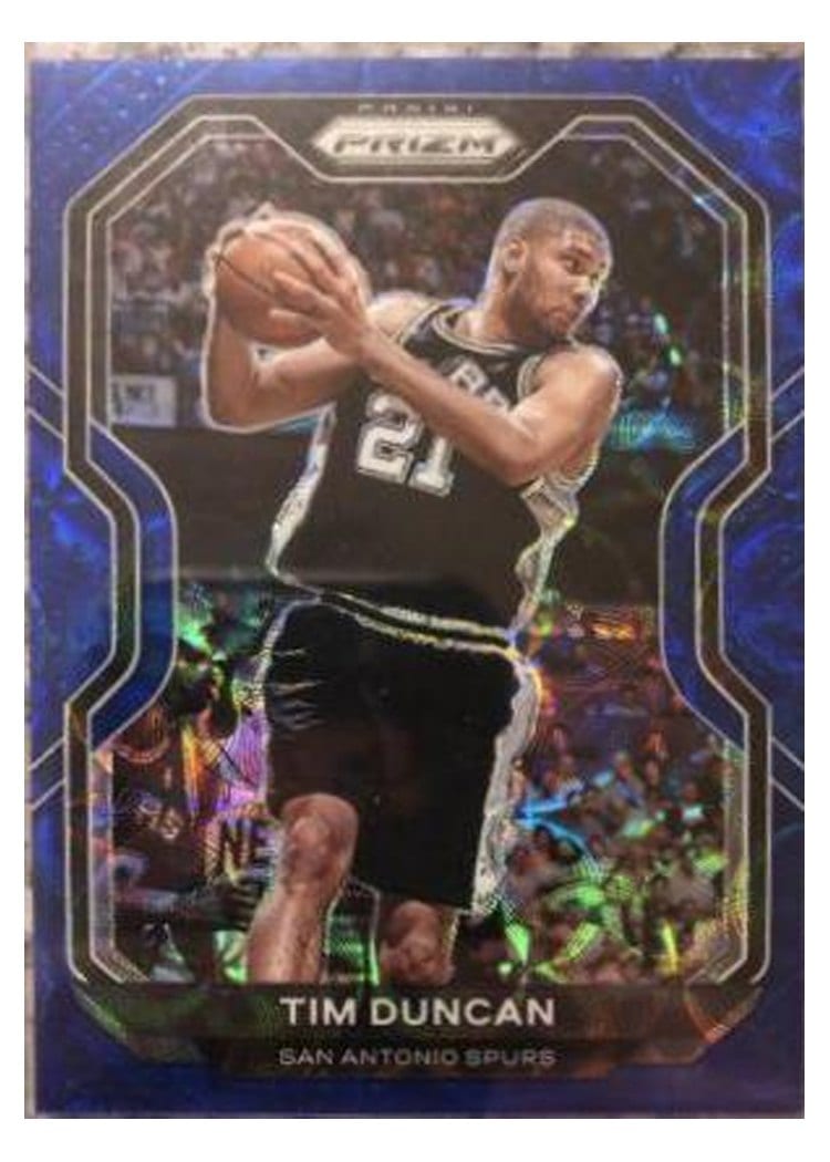 2020-21 Panini Prizm Base Set Tim Duncan Choice Blue Prizm #30 card