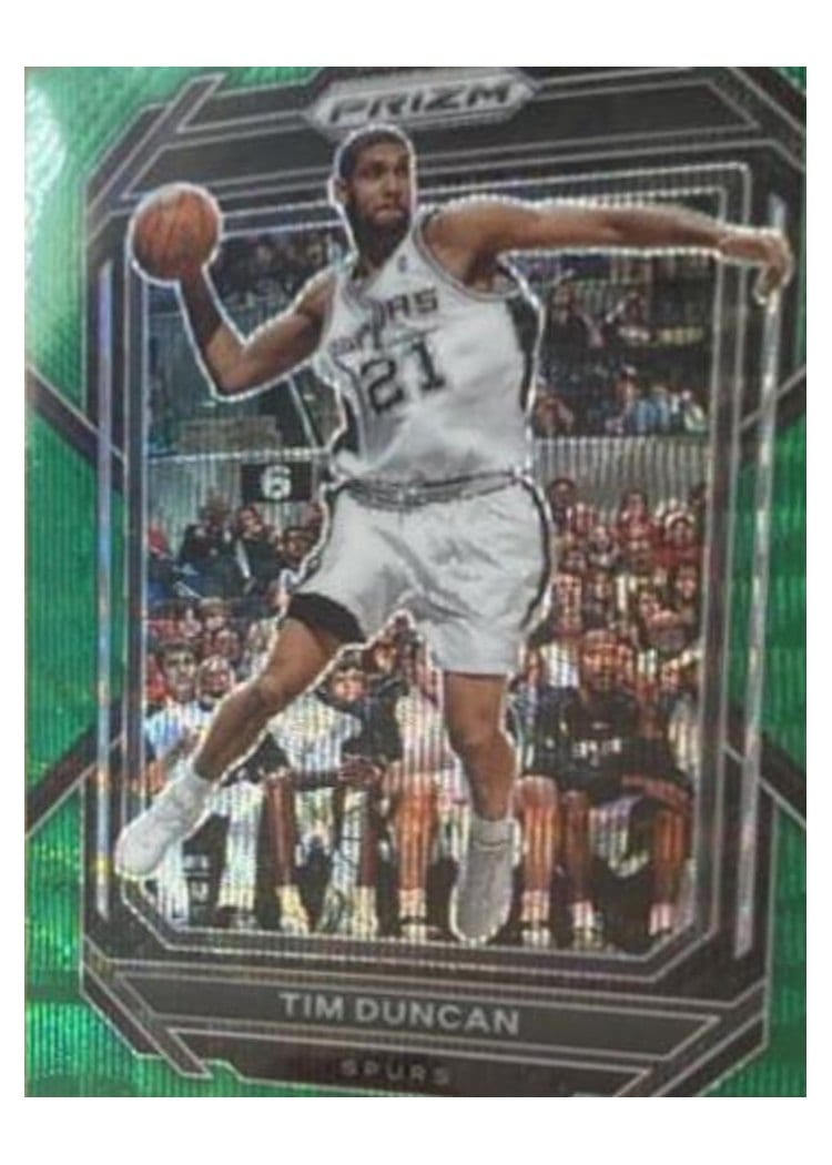 2022-23 Panini Prizm Base Set Tim Duncan #293 card