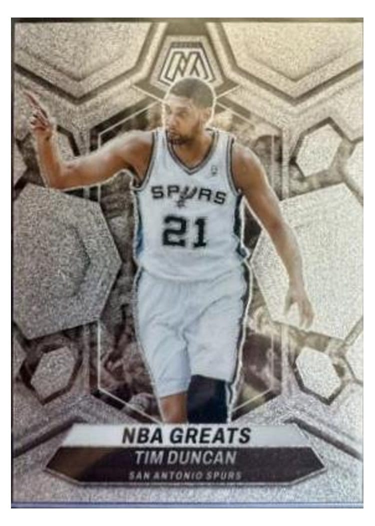 2023-24 Panini Mosaic Base Set Tim Duncan #291 card
