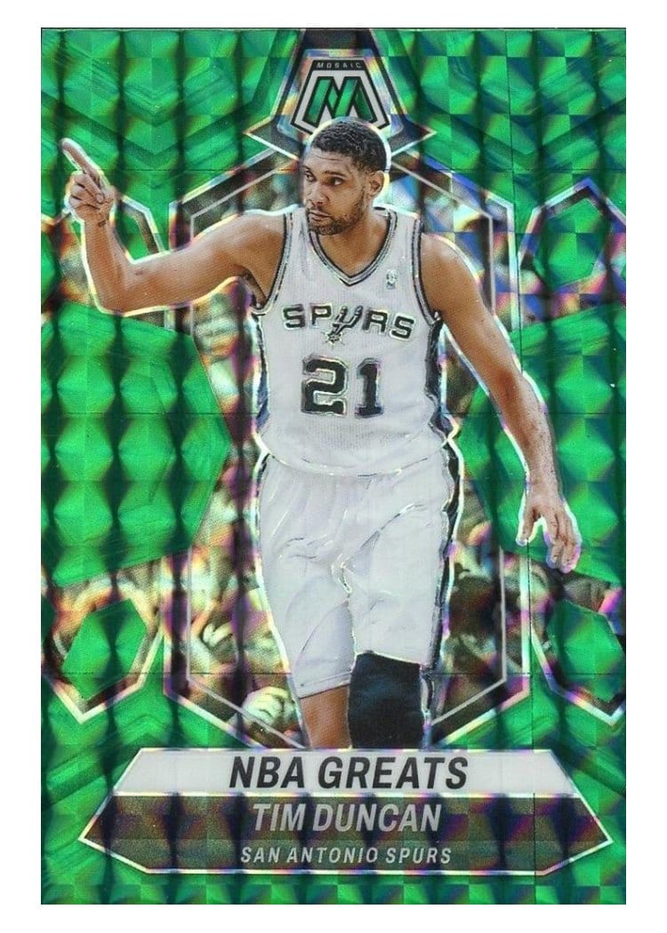 2023-24 Panini Mosaic Base Set Tim Duncan #291 card