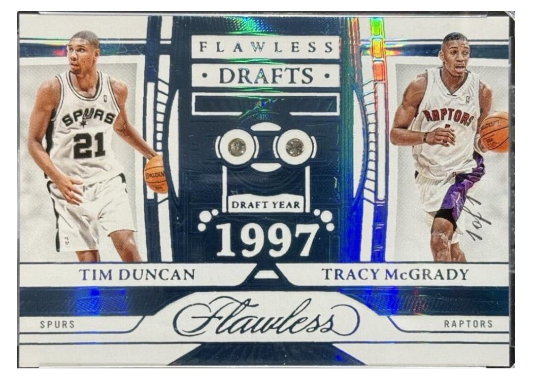 2023-24 Panini Flawless Flawless Drafts Tim Duncan/Tracy McGrady #148 card