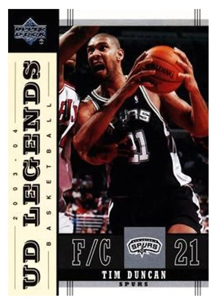 2003 Upper Deck Legends Tim Dunkan #77 card