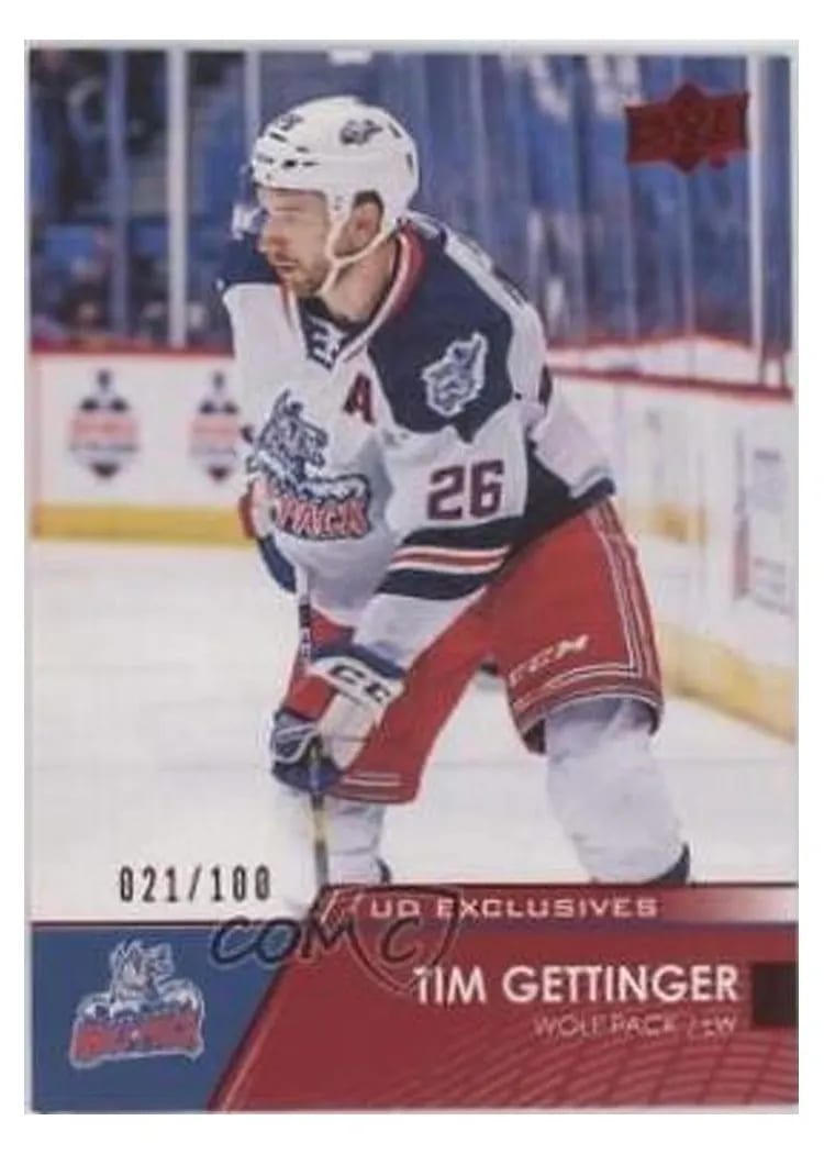 2021 Upper Deck AHL Tim Gettinger Exclusives #7 card