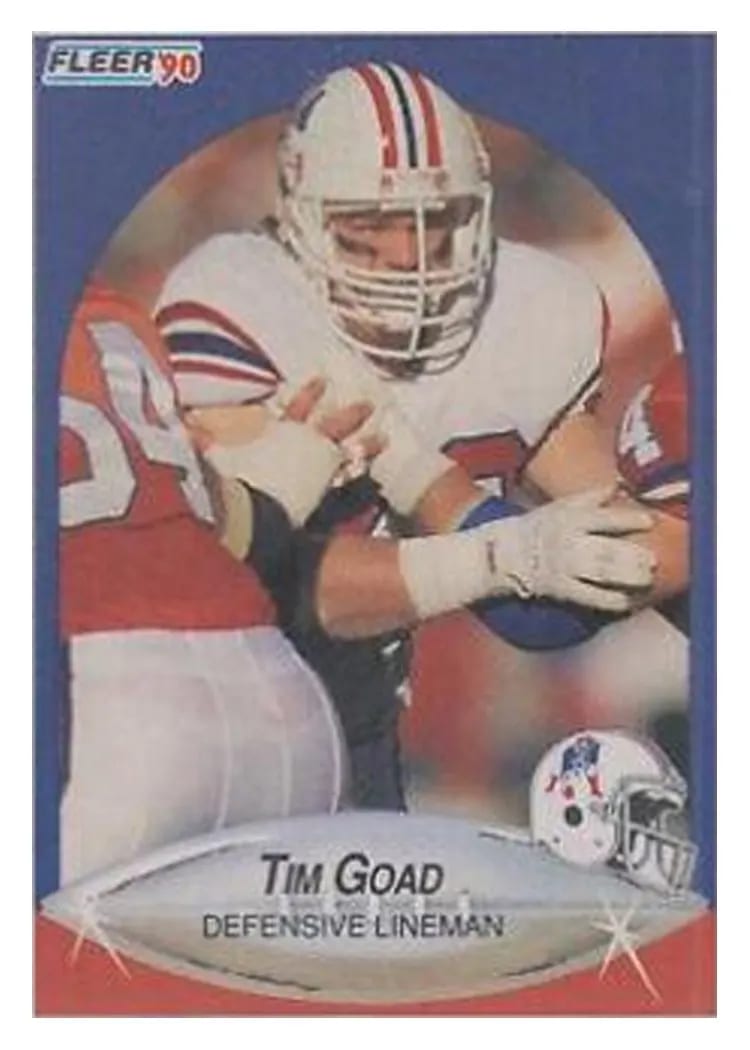 1990 Fleer Tim Goad #318 card