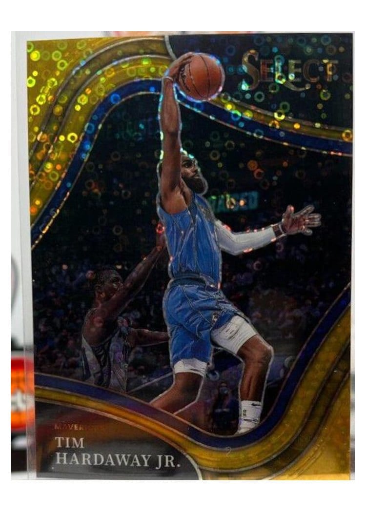 2021-22 Panini Select Base Set Tim Hardaway Jr. Gold Disco Prizm #205 card